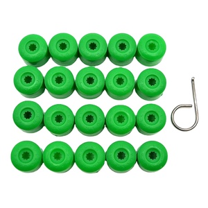 Couvre-écrous de roue abs populaires <span class=keywords><strong>17</strong></span> mm 20 pièces bouchons d'écrou de boulon de verrouillage de roue vert - Product Image 1