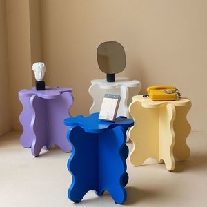 <span class=keywords><strong>Tavolino</strong></span> da Caffè Moderno in Legno Colorato, <span class=keywords><strong>Tavolino</strong></span> Laterale per Divano, Tavolo Angolare Multifunzionale di Design per Soggiorno, Arredamento Casa - Product Image 1