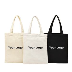 Nouveau sac à bandoulière en toile de couleur unie personnalisé OEM, sac de courses réutilisable - Product Image 1