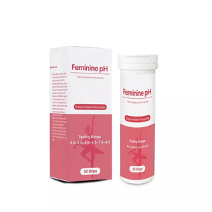 Fabrik-Lieferung Heißversiegelte Feminine pH-Teststreifen Manuell Plastik 99% Genauigkeit CE-Zertifiziert Ergebnisse in 30 Sekunden 30 Streifen - Product Image 2