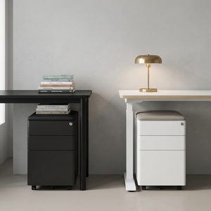 Armoire de classement mobile commerciale en acier avec tiroirs, verrouillage centralisé et pieds mobiles verrouillables - Product Image 3