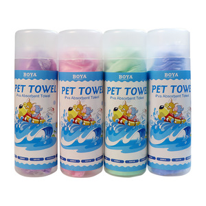 Serviettes absorbantes pour animaux de compagnie personnalisées, PVA, séchage rapide, grande serviette de bain pour chien, pour le nettoyage des chiens, fabrication chinoise - Product Image 3