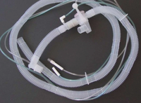 Tuyau souple ondulé en PVC de qualité médicale, tube transparent pour ventilateur, machines d'anesthésie, moulage par soufflage, découpe personnalisée disponible HongDun