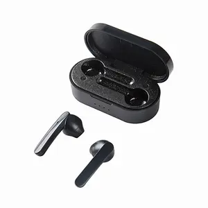 TWS Earphone Bluetooth 5.1 nirkabel, headphone Bass Stereo olahraga tahan air dengan mikrofon