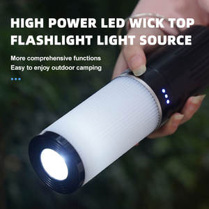 Lampe LED rechargeable pour <span class=keywords><strong>camping</strong></span>, batterie externe, lampe de poche suspendue pour randonnée tente lumière d'urgence pêche voiture utilisation activité de plein air - Product Image 3