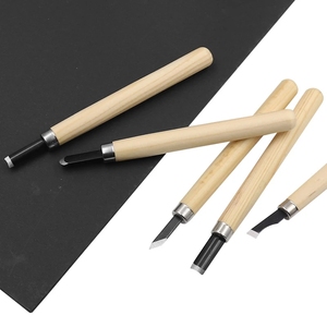 Juego de herramientas de mano para Cuchillo de cincel para tallado de madera de 12 piezas para carpinteros de tallado detallado básico - Product Image 6