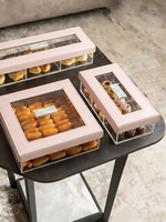Boîtes à bonbons de mariage personnalisées faites à la main, boîte cadeau transparente en PET, boîte à bonbons vide en acrylique et cuir pour la Saint-Valentin