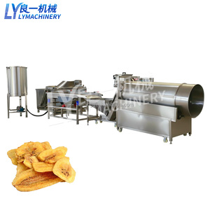 Chaîne de production de chips de <span class=keywords><strong>banane</strong></span> <span class=keywords><strong>plantain</strong></span> frites 100 <span class=keywords><strong>kg</strong></span>/h en acier inoxydable SUS304 avec épaisseur de découpe réglable - Product Image 3