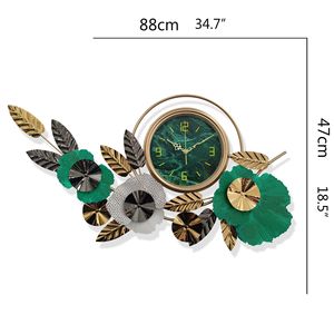 Haute qualité moderne fleur 3D <span class=keywords><strong>métal</strong></span> horloge <span class=keywords><strong>murale</strong></span> Art déco Style maison salon <span class=keywords><strong>décoration</strong></span> suspendu Art mural pour une utilisation intérieure - Product Image 5