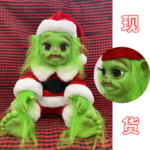 Muñeco de peluche del Grinch de 31cm-50cm, juguete de decoración navideña para niños unisex - Product Image 1