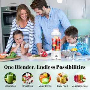 Máy ép trái cây cầm tay và máy xay sinh tố mini Máy ép trái cây mini có thể sạc lại bằng USB Máy xay sinh tố cầm tay để làm nước ép và sinh tố tươi - Product Image 3