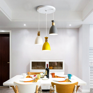 室内装飾 マカロンシャンデリア 3灯式 モダン シンプル 北欧風 ペンダントライト キッチンアイランド用 - Product Image 4