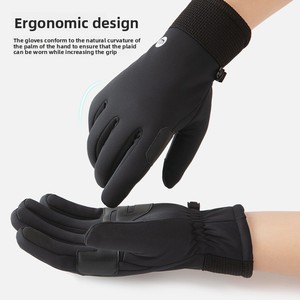 Gants imperméables en spandex pour hommes et femmes, épais et antidérapants, antidérapants pour l'<span class=keywords><strong>hiver</strong></span>, sports d'extérieur, cyclisme, <span class=keywords><strong>moto</strong></span>, écran tactile - Product Image 5