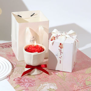 Caja de Regalo con Vela Aromática Floral Roja para el Día de San Valentín, para Dormitorio de Niñas, Regalo de Cumpleaños, Recuerdo de Boda, Mejor Amiga - Product Image 3
