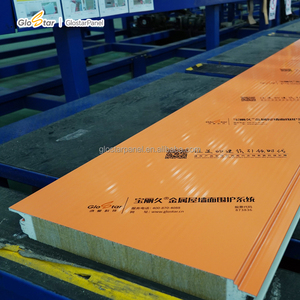 Pannello Sandwich in Lana di Roccia per Pareti e Tetti, Isolante, Impermeabile, Ignifugo, Materiali Edili per Pareti Esterne, Celle Frigorifere, Hotel - Product Image 3