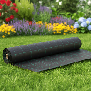 Malla Agrícola Antihierbas, Malla de Barrera Contra Malezas para Granjas, <span class=keywords><strong>Mantillo</strong></span> de Plástico Negro - Product Image 1