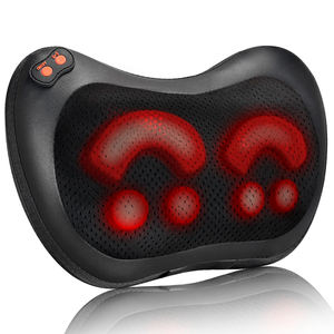 Masseur Shiatsu pour le dos et le cou avec chaleur - Oreiller <span class=keywords><strong>de</strong></span> massage électrique 3D à pétrissage profond pour soulager les douleurs musculaires et la relaxation - Product Image 1