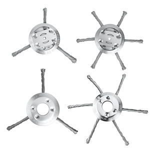 Rotary Blade Trimming Head 6 8 Inch Universal Lawn Mower Parts Rust <b>Removal</b> Wheel - Product Image 5