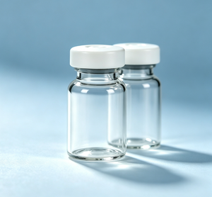 Flat White Plastic Lid Ultra Clear Borosilicate <b>Crimp</b> Vials, Airtight Mini Glass Bottles For Sample Storge - Product Image 4