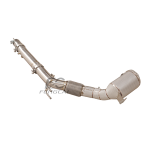 Collecteur d'échappement haute performance en acier inoxydable SS304 pour Volkswagen <span class=keywords><strong>Golf</strong></span> MK8 GTI 2.0t EA888 avec bouclier thermique - Product Image 4
