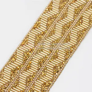 Top Sale hot fix crystal rhinestone ribbon fringe trimming Garment Accessories Sandal Handbags