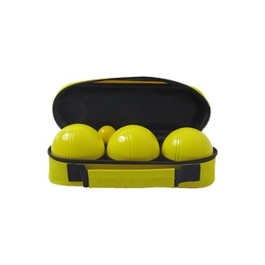 Jeu de 3 boules de pétanque jaunes dans un <span class=keywords><strong>sac</strong></span> personnalisé en acier - Product Image 6