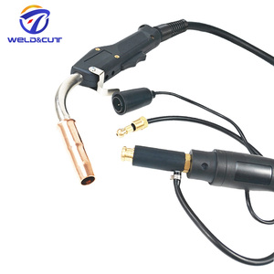 <span class=keywords><strong>Tweco</strong></span> Profesional # <span class=keywords><strong>Pistola</strong></span> de Soldadura <span class=keywords><strong>MIG</strong></span> Refrigerada por Aire de 400A con Conector Lincoln, Cable de 10/12/15 Pies - Product Image 1