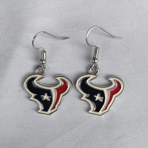 Envío rápido Sport Detroit Lions Swirl Heart Pendientes Multicolor Team logo Pendientes colgantes - Product Image 3