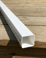 Tubería de PVC Plástica Blanca Cuadrada, Resistente a la Corrosión, Certificada ISO9001, Fabricada a Medida en Fábrica, Personalizable, MOQ