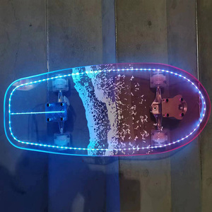 สเก็ตบอร์ด PCTG โปร่งใสทนทานและทนทานสำหรับผู้เริ่มต้นไม่กลัวการล้มโดยไม่มีการเกิดออกซิเดชัน - Product Image 1