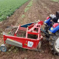 Cosechadora de Patatas Remolcada por Tractor, Semiautomática, Multifila, con Caja de Cambios para Cultivos de Raíz, Multifuncional, 30-150HP, para Cosecha Agrícola