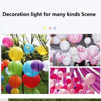 Boule de décoration lumineuse en papier coloré, lanternes de mariage et de Noël à suspendre pour la décoration de la maison