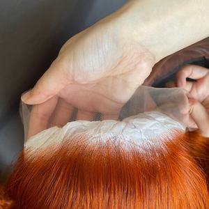 Venta al por mayor de pelucas de encaje frontal de 30 pulgadas 13x4 con encaje transparente, rizadas, de onda profunda y onda corporal para mujeres afroamericanas, listas para enviar. - Product Image 6