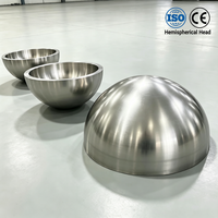 Achat en gros de capuchons sphériques sans soudure en acier inoxydable haute résistance pour cuves sous pression industrielles