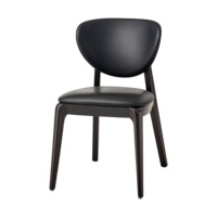 Ensemble de salle à manger moderne de haute qualité avec 4 chaises à coussins doux et table ronde