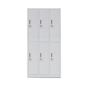 Kim Loại Nhân Viên Làm Việc Quần Áo Lưu Trữ Locker Tủ Thay Đổi Sử Dụng Phòng 6 Cửa Thép Locker - Product Image 3