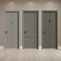 Portes à battants en bois massif de haute qualité au design moderne, nouveau style, insonorisées, luxe, pour hôtel, chambre/villa/appartement