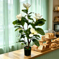 Neue Hochzeitsdekoration & Zubehör Künstlicher Magnolienblütenbaum Kunstblumen Weihnachtsgeschenke Innenraum Büro Hausdekoration