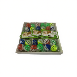 Grid Ball Dog Toy 12Pcs Colorful Pet Plaything For Dogs - Product Image 1