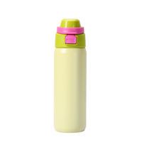 Gobelet isotherme à double paroi OEM 550 ml avec couvercle et paille, en acier 18/8 sans BPA, idéal pour le bureau