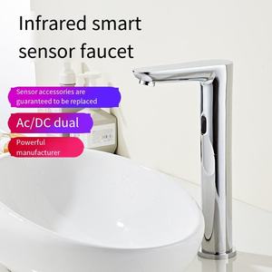 Keran otomatis tembaga listrik, untuk kamar mandi, keran wastafel induktif tanpa sentuh, <span class=keywords><strong>Sensor</strong></span> inframerah, air dingin bebas genggam - Product Image 6