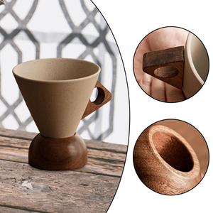 Ensemble de tasses à café en céramique vintage en gros – Design élégant pour usage domestique, tasse personnelle avec soucoupe pour femme - Product Image 4