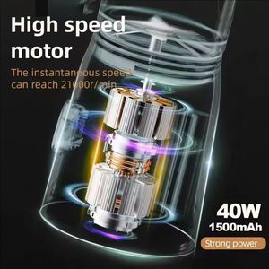 500Ml Portable Electric Blender 40W Usb Rechargeable Cordless High Powerful Juicer Cup for Smoothie Milkshake <b>Juice</b> Food - Product Image 4
