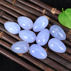 Natuurlijke blauwe chalcedoon handgesneden kristal gepolijste ovale eieren edelsteen yoni <span class=keywords><strong>massage</strong></span> tool voor vrouwen - Product Image 6