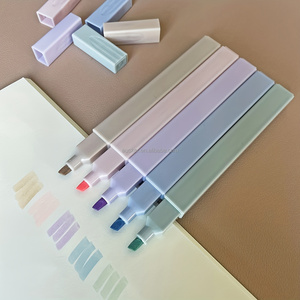 Kinh Thánh Thẩm Mỹ Nghiên Cứu Thiết Lập Mềm Tip Pastel Highlighter Vuông Bút Nghệ Thuật Đánh Dấu Và Màu Gel Bút Ins Văn Phòng Phẩm Cho Nhật Báo - Product Image 3