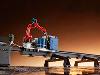 Robot de Soldadura Flexible para Rieles Terrestres UA-AW-7 con Posicionador para Soldadura de Vigas H, Vigas de Grúa, Vigas de Caja y Estanterías de Paletización