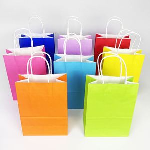 Bolsa de Papel Kraft Marrón Personalizada Portátil para Compras, Bolsa de Papel Marrón Ecológica para Café y Alimentos - Product Image 6