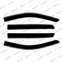 Color ahumado lluvia puerta visera ventana visera deflectores protector de lluvia para 2023 2024 NEXT GEN FORD RANGER accesorios camión de doble cabina