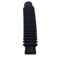 Manchon de tube télescopique en caoutchouc anti-poussière, œillet de soufflet en caoutchouc de Silicone Flexible pour voitures
