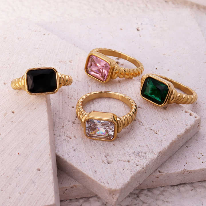 Anello Regolabile A Cuore Con Zirconia - Rame Ipoallergenico, Regalo Per Donna, Ideale Per San Valentino - Foto 9